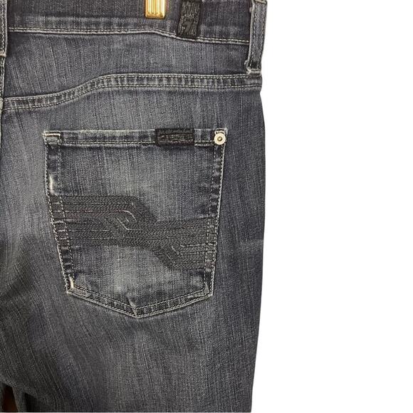 7 For All Mankind Austyn Relaxed Jeans Frayed Hem Medium Wash Men's 34 x 30 - Picture 3 of 12